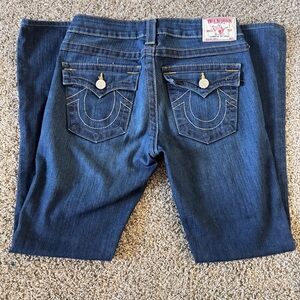 True Religion Women's Dark Blue Boot Cut Jeans